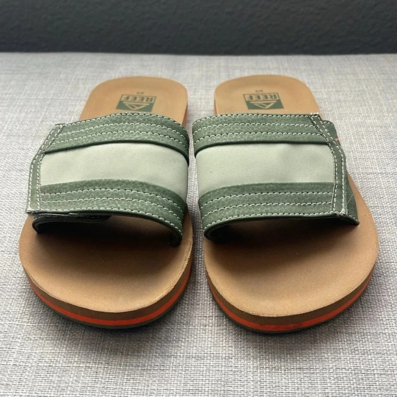 Reef Kids Ahi Slide Sandals, tan/olive - Picture 3 of 7